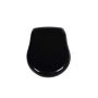 Kerasan Retro black seat cover, bronzed hinges (not soft-close)