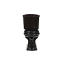 black Retro wc compact, S-trap, golden dual flush button (101204+ 108104+ 750991)