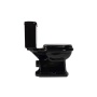black Retro wc compact, S-trap, chromed fittings 