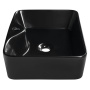 BALENA Counter Top Ceramic Washbasin dia 48x13,5x37 cm, black mat