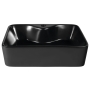 BALENA Counter Top Ceramic Washbasin dia 48x13,5x37 cm, black mat