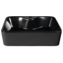 BALENA Counter Top Ceramic Washbasin dia 48x13,5x37 cm, black mat