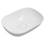 ERIDAN Cultured Marble Washbasin 50x35cm, white