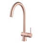 kitchen mixer Caral, brushed copper, PVD