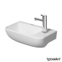 Duravit Me by Starck hand washbasin white, with 1 tap hole right, 400x220 mm