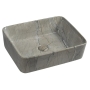 DALMA ceramic washbasin 48x38x13 cm, grigio