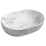 DALMA ceramic washbasin 59x42x14 cm, carrara