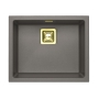 SINK ALVEUS QUADRIX 50 Steel G04M P-U, with gold color fitings  ( 1108037 + 1127152 + 1103421 + 1110854)
