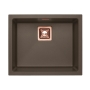 SINK ALVEUS QUADRIX 50 Chocolate G03M P-U, with copper color fitings ( 1108036 + 1127155 + 1105242 + 1113996)