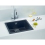 SINK ALVEUS QUADRIX 50 Twilight G05M P-U, with stainless steel color fitings (1108038 + 1133398)