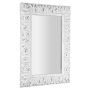 ZEEGRAS mirror with frame, 70x100cm, whitewashed