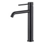 high basin mixer Cherry, black mat