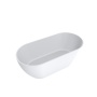 Cast stone bath Iceberg, mat white