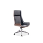 office chair Lars, black PU leather
