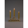 Keep The Snakes Away Dinner Candle Holder Gold