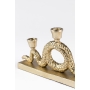Keep The Snakes Away Dinner Candle Holder Gold