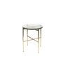 Side Table Vidrio Brass