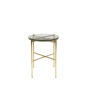 Side Table Vidrio Brass