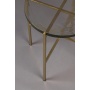 Side Table Vidrio Brass