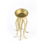 Trouble In The Water Octopus Candle Holder Gold