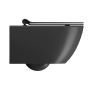 PURA Wall Hung Toilet, Swirlflush, 55x36 cm, black mat