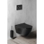 PURA Wall Hung Toilet, Swirlflush, 55x36 cm, black mat