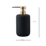 liquid soap dispenser Andrea, mat black + gold