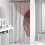 Shower curtain textile 180x200 cm Earth, Dark Pink