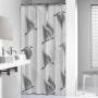 Shower curtain textile 180x200 cm Birds, Black/White