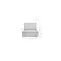 Sofa Element Hunter 1,5-Seater With Back Navy