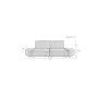 Sofa Hunter 3-Seater Sand