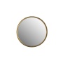 Mirror Matz Round Antique Brass