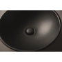 Countertop round washbasin C2 46x15 cm, black mat