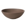 Countertop round washbasin C2 46x15 cm, brown mat