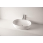 Countertop round washbasin Nolita 60x40x15 cm, white