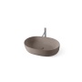 Countertop round washbasin Nolita 60x40x15 cm, ferro mat