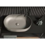 Countertop round washbasin Nolita 60x40x15 cm, ferro mat