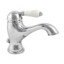 basin mixer with pop-up, bright nickel, handle 76A old marble