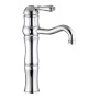 high basin mixer with pop-up, raw brass