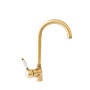 kitchen mixer ROYAL,white lever,bronze