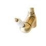 kitchen mixer ROYAL,white lever,bronze