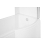 INSPIRA 170x70,left corner+ long panel +integrated shower screen