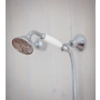 SINGLE LEVER BATH MIXER WITH SHOWER KIT LEVER WENGE, CHROME