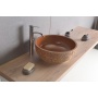 PRIORI ceramic basin diameter 43cm, ceramic, russet color