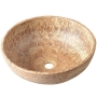 PRIORI ceramic basin diameter 42cm, ceramic, brown color with painting