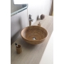 PRIORI ceramic basin diameter 42cm, ceramic, brown color with painting