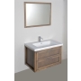 LARITA vanity unit 86x55x48cm,oak wood, graphite (no basin)