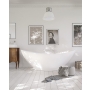 Silkstone bath Felice, mat white
