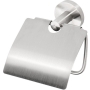 X-STEEL Toilet Paper Holder with Cover, brushed stainless steel (135x150x75 mm)