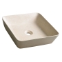 BLOK 14 Stone Washbasin 40x40x10cm, matt beige